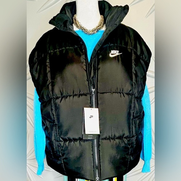 NWT Nike SZ XXL women’s oversized Therma-Fit technology vest, coral/bust 60” - Picture 4 of 16